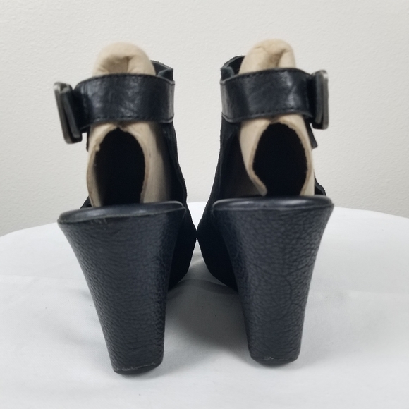 Kork-Ease Bohemian Nero Platform Ankle Strap in Black Suede Size 9 K35809 - Picture 7 of 12